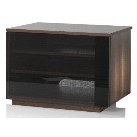 Well Known Walnut Tv Cabinets With Doors With Uk Cf New Barcelona Walnut Tv Cabinet With Black Glass Door Screens (Photo 6704 of 7825)