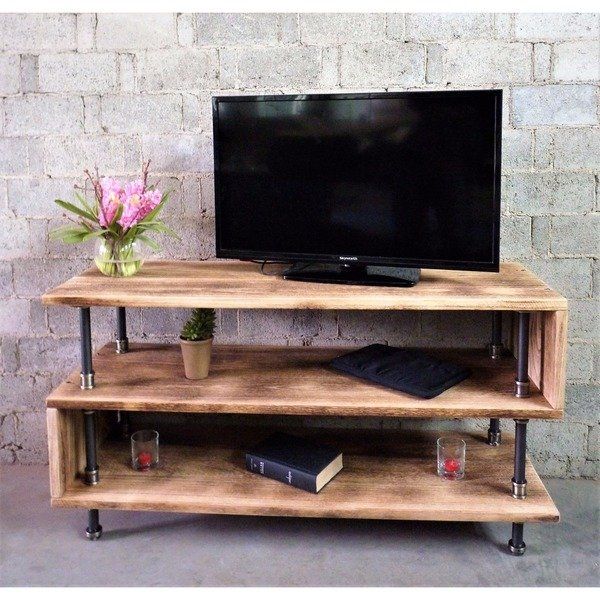 Well Liked Reclaimed Wood And Metal Tv Stands With Shop Tucson Modern Industrial Reclaimed Aged Wood Finish And Metal (Photo 7394 of 7825)