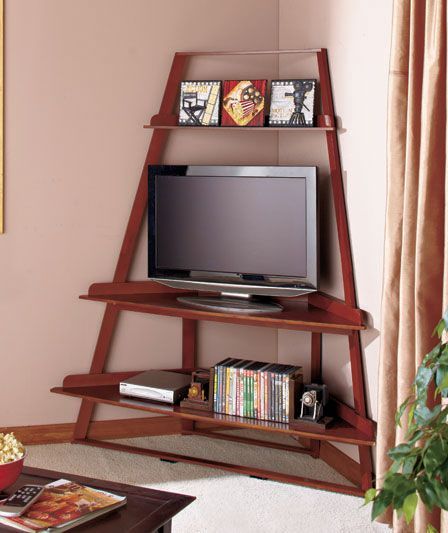 Well Liked Tv Stands For Corner In Corner Ladder Tv Stands (Photo 7091 of 7825)
