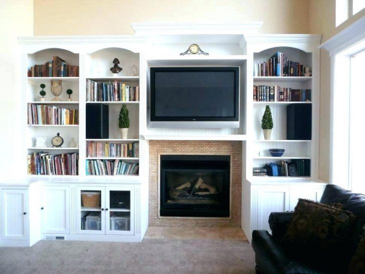 White Bookshelf Tv Stand Bookcase House Library Wall Entertainment With Well Known Tv Stands And Bookshelf (Photo 6906 of 7825)