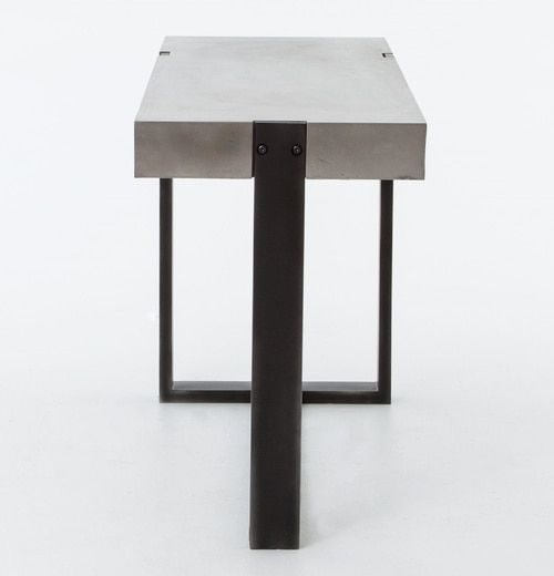 Widely Used Parsons Walnut Top &amp; Dark Steel Base 48x16 Console Tables For Concrete Top Console Table Stunning Parsons Dark Steel Base 48x16 (Photo 7576 of 7825)