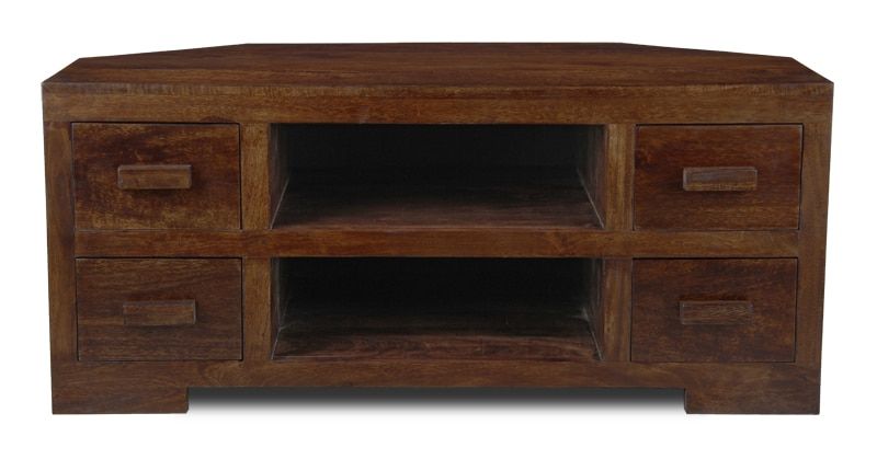Wooden Tv Units Pertaining To Most Recent Dark Brown Corner Tv Stands (Photo 7539 of 7825)