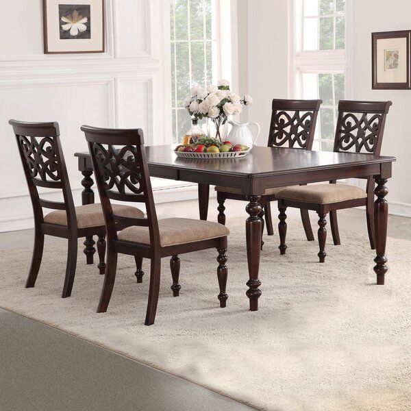 2 Evellen 5 Piece Solid Wood Dining Set (Set Of 5)Warehouse Of Inside Evellen 5 Piece Solid Wood Dining Sets (Set Of 5) (View 3 of 25)