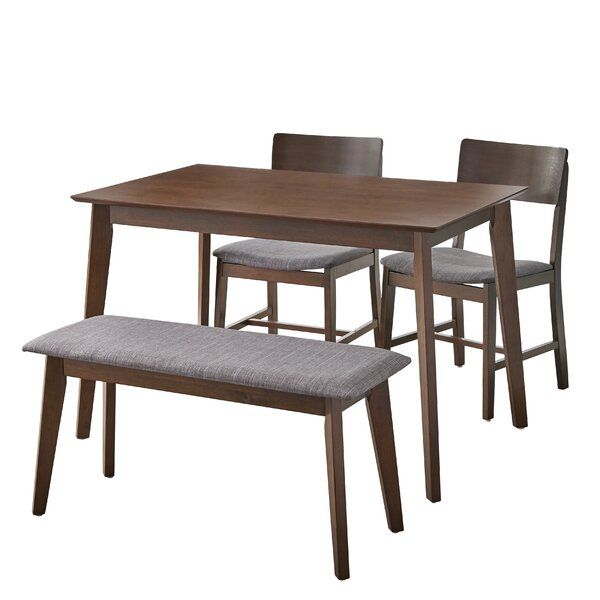 Fortunata 4 Piece Dining Setwrought Studio Cool | Kitchen Intended For Casiano 5 Piece Dining Sets (View 11 of 25)