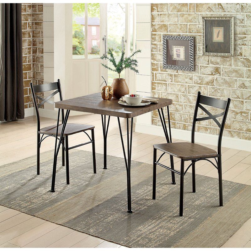 Guertin 3 Piece Dining Set Throughout 3 Piece Dining Sets (View 1 of 25)