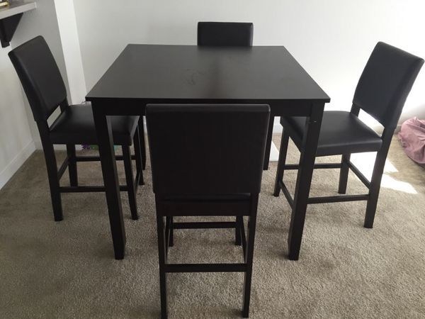 Jarrod 5 Piece Dining Counter Set Bought From Living Spaces For Sale In  Pleasanton, Ca – Offerup For Jarrod 5 Piece Dining Sets (View 14 of 25)