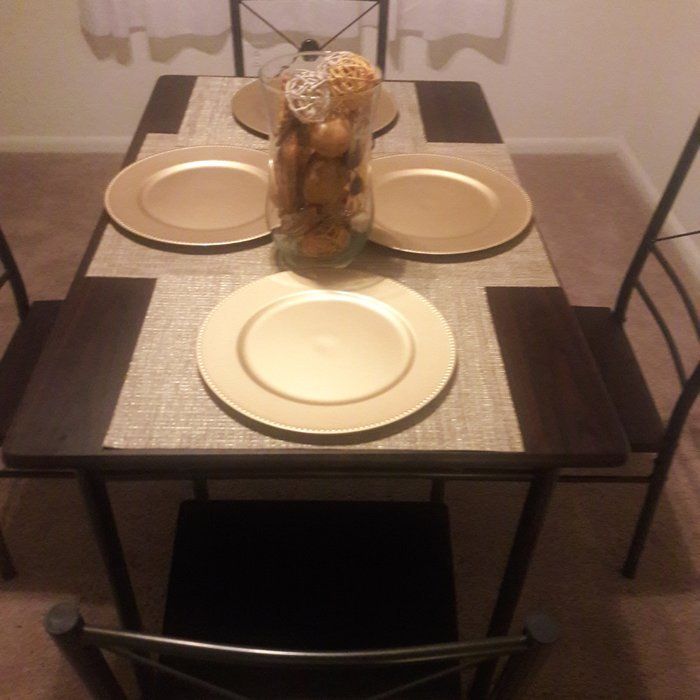 Kieffer 5 Piece Dining Set – 48 Inch Round Dining Table Set – 10 Regarding Kieffer 5 Piece Dining Sets (Photo 4 of 25)