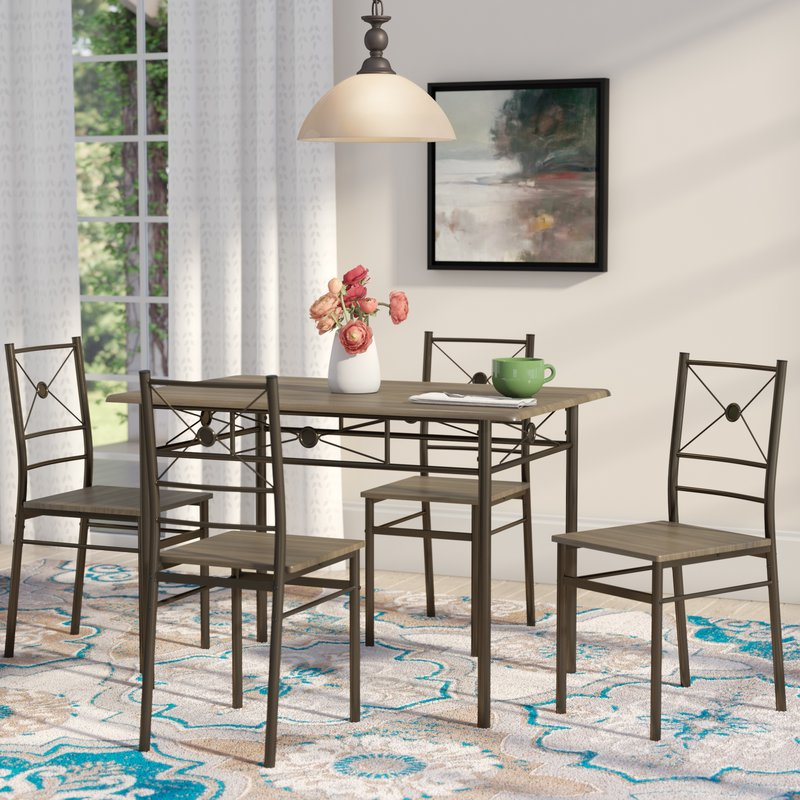 Kieffer 5 Piece Dining Set Within Kieffer 5 Piece Dining Sets (Photo 1 of 25)