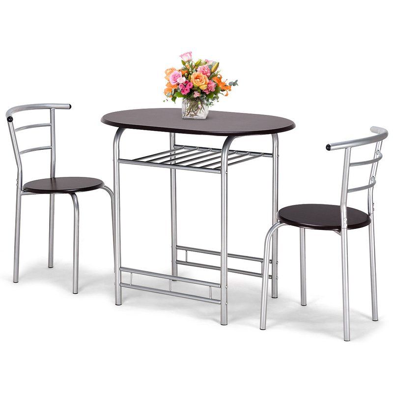 Lelia 3 Piece Breakfast Nook Dining Set With Regard To 3 Piece Breakfast Dining Sets (View 1 of 25)