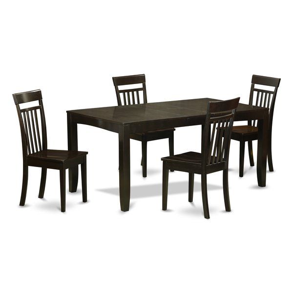 Lynfield 5 Piece Dining Seteast West Furnitureeast West Within Evellen 5 Piece Solid Wood Dining Sets (Set Of 5) (View 7 of 25)