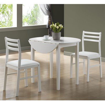 Monarch Specialties 3 Piece Dining Table Set Within 3 Piece Dining Sets (Photo 7632 of 7825)