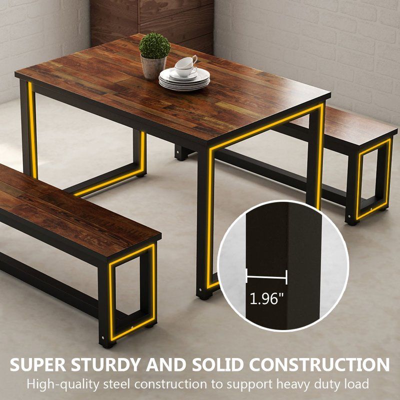 Parikh 3 Piece Dining Set Pertaining To Frida 3 Piece Dining Table Sets (View 13 of 25)