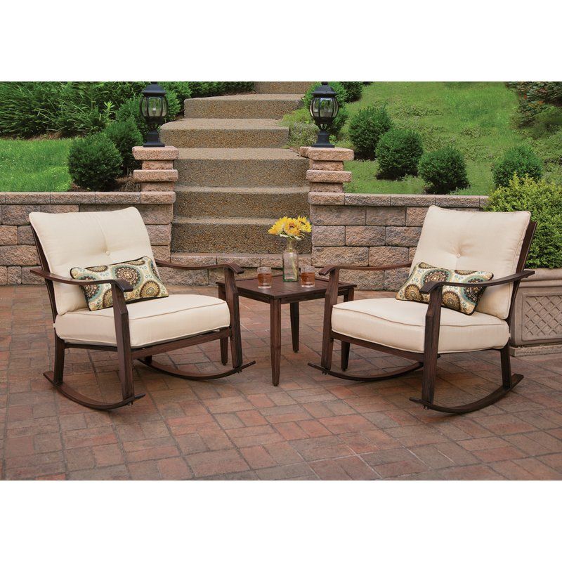 Scottsdale 3 Piece Dining Set With Cushions Inside 3 Piece Dining Sets (Photo 7743 of 7825)