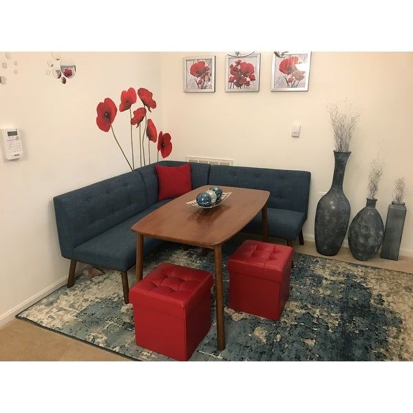 Shop Simple Living 4 Piece Playmate Nook Dining Set – Free Shipping Within Maloney 3 Piece Breakfast Nook Dining Sets (View 7 of 25)