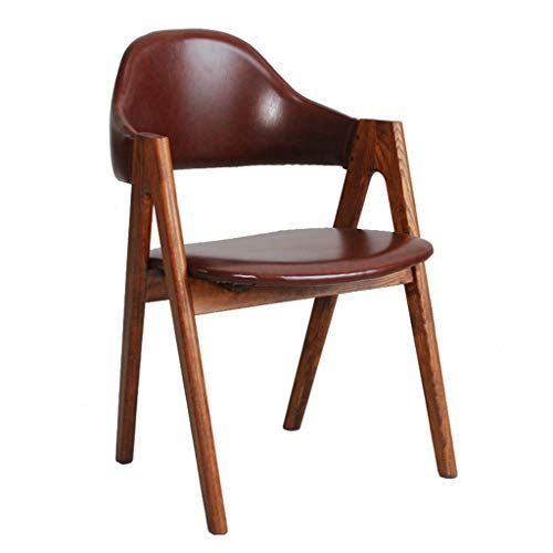 Swivel Solid Wood Dining Chair Hippo Thick Back Support And Armrest Inside Casiano 5 Piece Dining Sets (View 21 of 25)