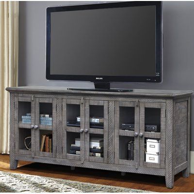 2017 Ansel Tv Stands For Tvs Up To 78&quot; Within August Grove Geers Solid Wood Tv Stand For Tvs Up To  (View 9 of 15)