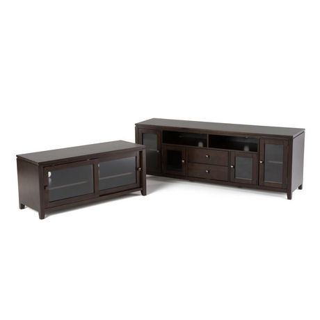 2017 Anya Wide Tv Stands Regarding Essex Solid Wood 48 Inch Wide Contemporary Tv Media Stand (View 4 of 15)