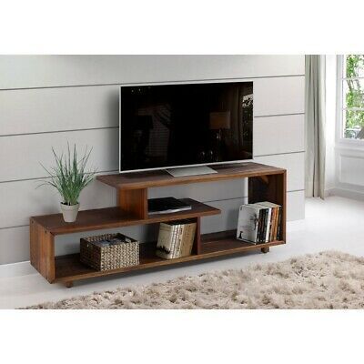 2017 Millen Tv Stands For Tvs Up To 60&quot; With Regard To & 60 Inch Rustic Solid Wood Asymmetrical Tv Stand Console (View 7 of 15)
