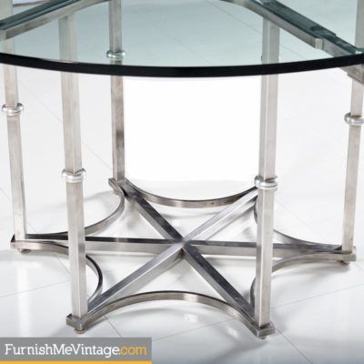 2017 Prepac Milo Mid Century Modern 56&quot; Tv Console Stands With Regard To Baughman Style Chrome Glass Modern Round Dining Table (View 9 of 15)