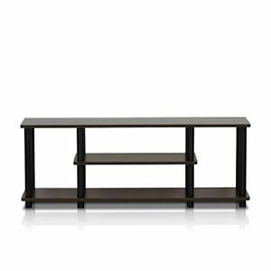 2018 Furinno Turn N Tube No Tool 3 Tier Entertainment Tv Stands Intended For Furinno 12250r1wn/bk Turn N Tube No Tools 3d 3 Tier (Photo 10 of 15)