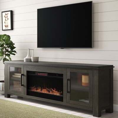 2018 Miconia Solid Wood Tv Stands For Tvs Up To 70" Intended For 70 Inch And Larger Fireplace Tv Stands & Entertainment (View 5 of 15)