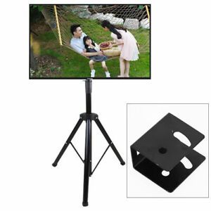 2018 Upright Tv Stands Regarding New 14" 44" Tv Vertical Stand Portable Flat Panel Monitor (View 9 of 15)