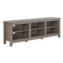 70" Essentials Tv Stand – Driftwood With Most Recent Vasari Corner Flat Panel Tv Stands For Tvs Up To 48" Black (View 3 of 15)