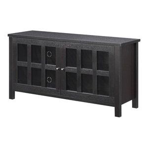 80" Entertainment Console, Midnight Blue – Entertainment Pertaining To Well Liked Wide Tv Stands Entertainment Center Columbia Walnut/black (View 11 of 15)