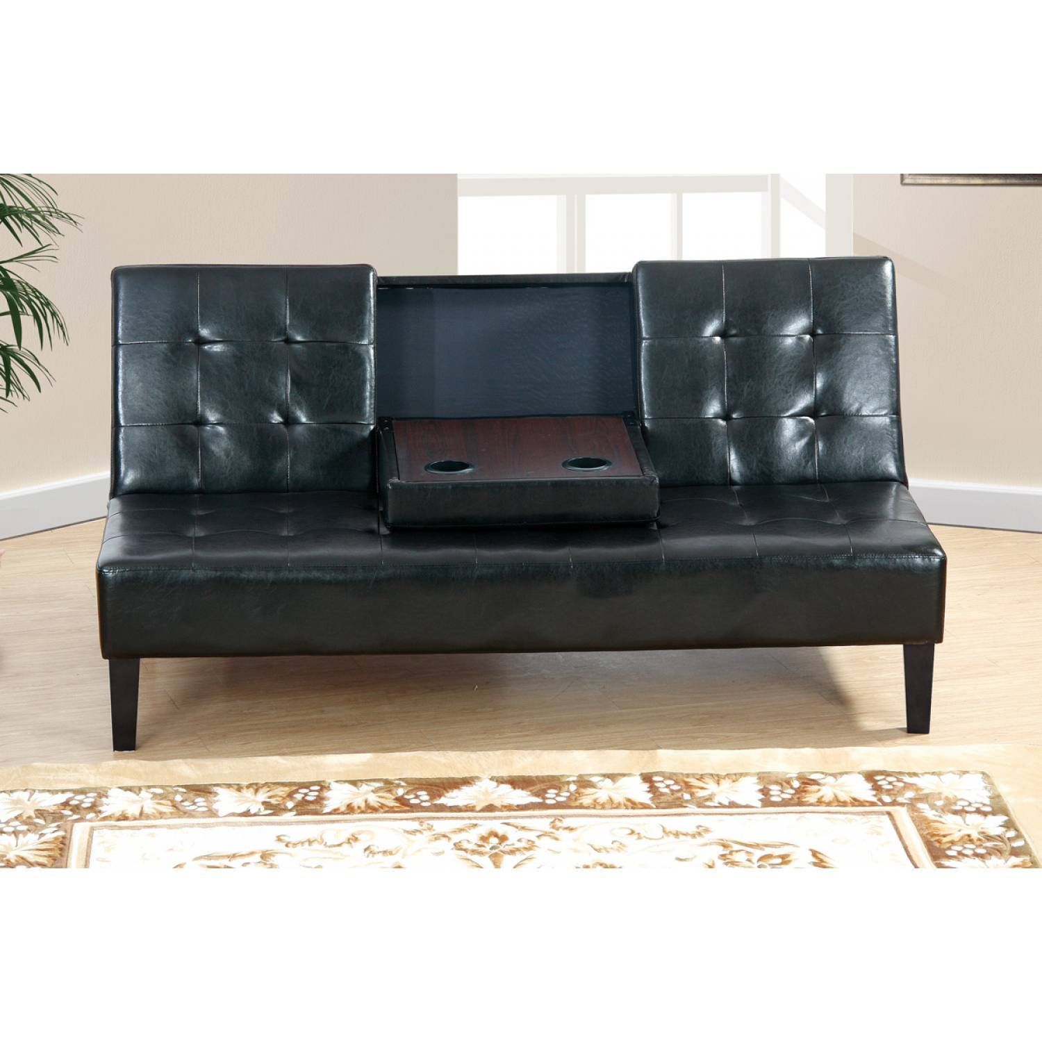 Adjustable Sofa F7209 | Leather Sofa Bed, Black Leather With Regard To Bloutop Upholstered Sectional Sofas (View 11 of 15)