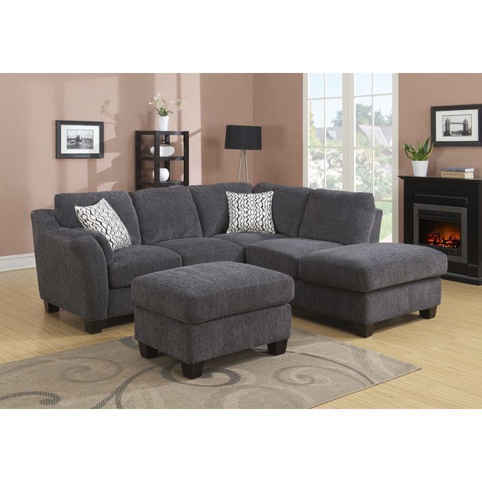 Alcott Hill Patterson Right Hand Facing Sectional With Hannah Right Sectional Sofas (View 10 of 15)