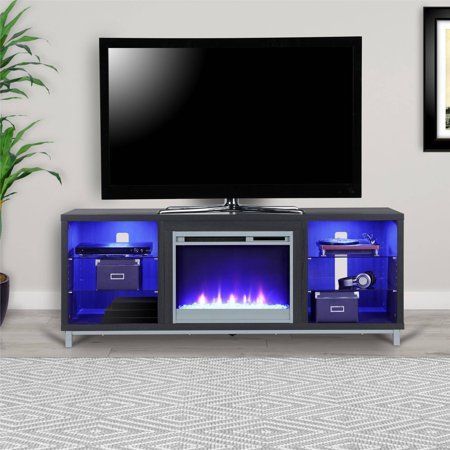 Ameriwood Home Lumina Fireplace Tv Stand For Tvs Up To 70 With Regard To Latest Wide Tv Cabinets (View 7 of 15)