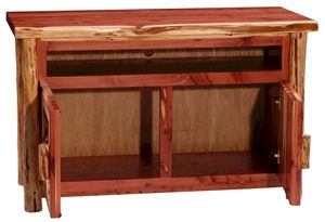 Aromatic Red Cedar Tv Console ~ Red Cedar Log Furniture With Recent Rustic Red Tv Stands (View 15 of 15)