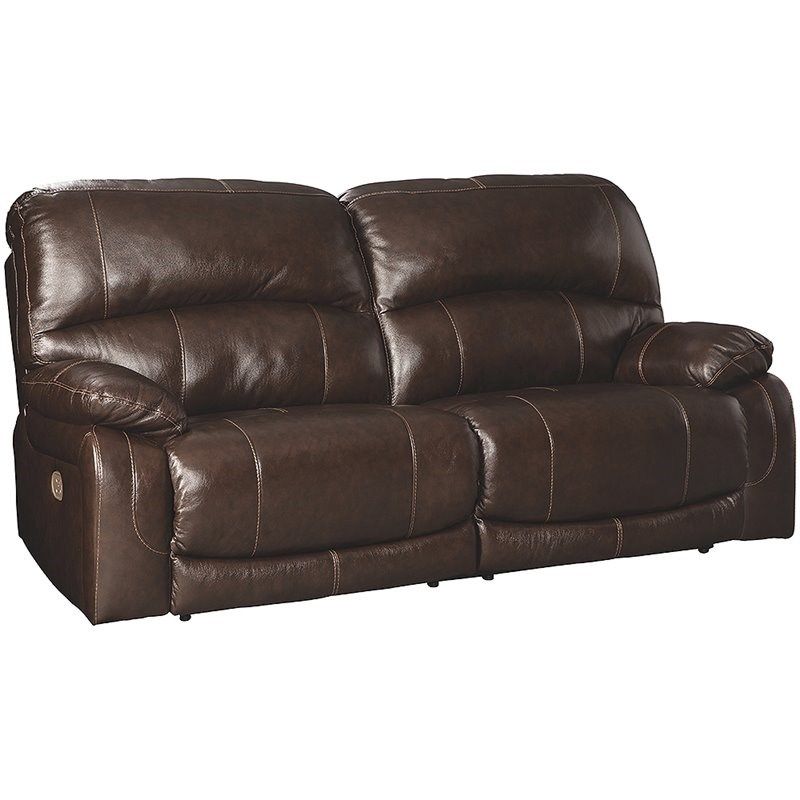 Ashley Furniture Hallstrung Leather Power Reclining Sofa Pertaining To Nolan Leather Power Reclining Sofas (View 10 of 15)