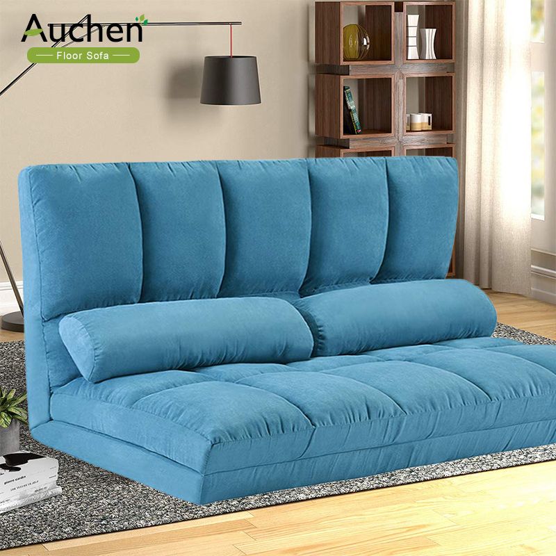 Auchen® Adjustable Futon Sofa Bed/ Folding Lounge Sofa Pertaining To Easton Small Space Sectional Futon Sofas (Photo 2 of 15)