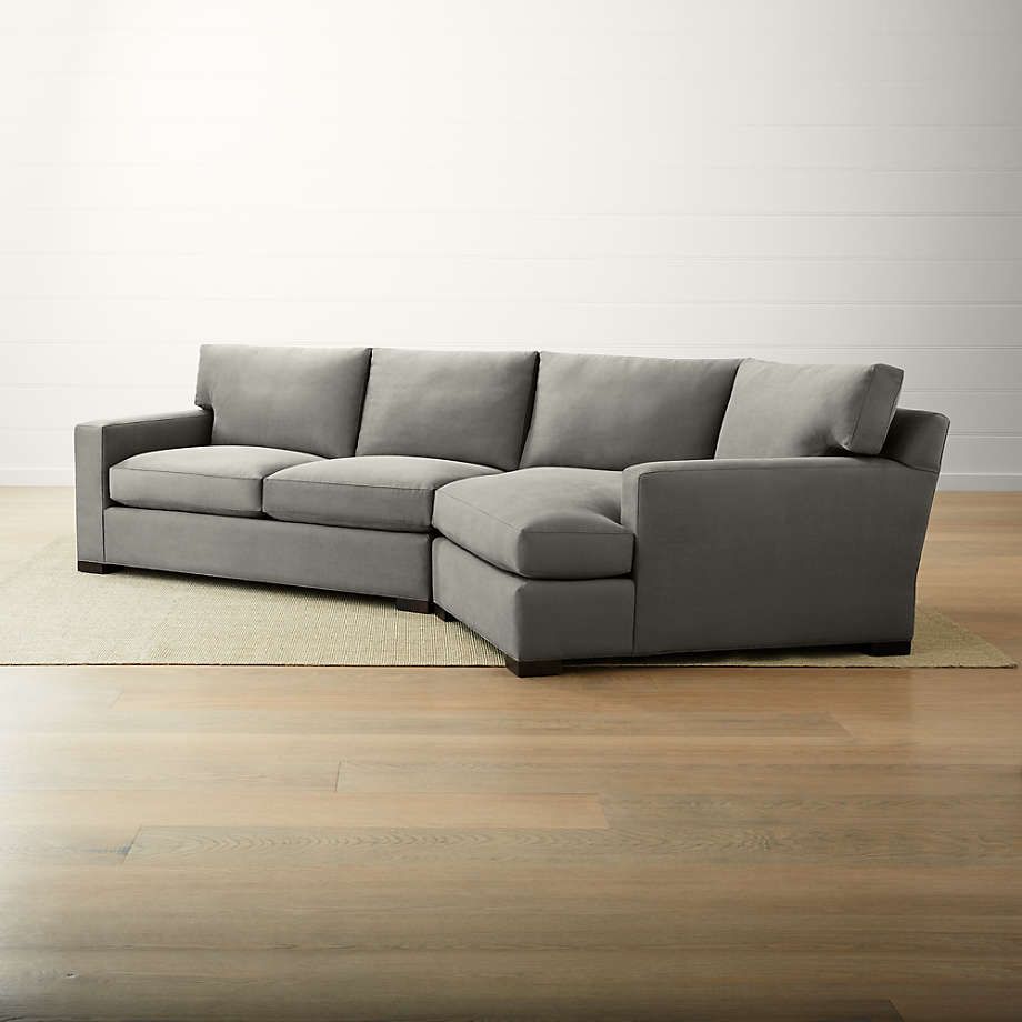 Axis Ii 2 Piece Right Arm Angled Chaise Sectional Sofa Pertaining To 2Pc Maddox Right Arm Facing Sectional Sofas With Chaise Brown (View 12 of 15)