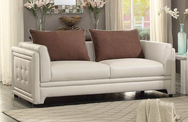 Azure Sofa – Sofas – Living Room Throughout Camila Poly Blend Sectional Sofas Off White (View 9 of 15)