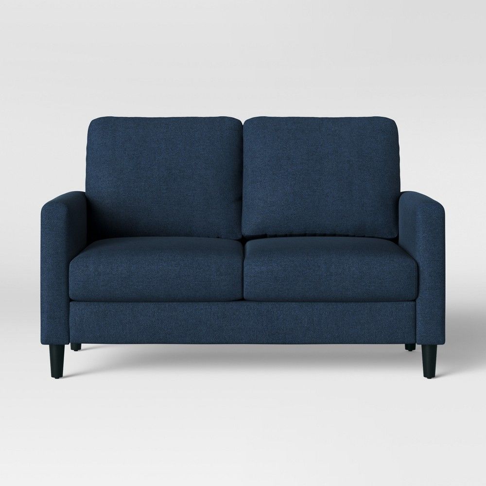 Bellingham Loveseat Dark Blue – Project 62 | Love Seat In Dove Mid Century Sectional Sofas Dark Blue (View 6 of 15)