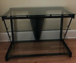 Bello Glass Entertainment/Tv Stand – 4 Tempered Glass Within Widely Used Glass Shelf With Tv Stands (View 12 of 15)