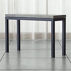 Best And Newest Parsons Walnut Top & Dark Steel Base 48x16 Console Tables For Parsons Concrete Top/ Dark Steel Base 48x28 Small (View 7 of 15)