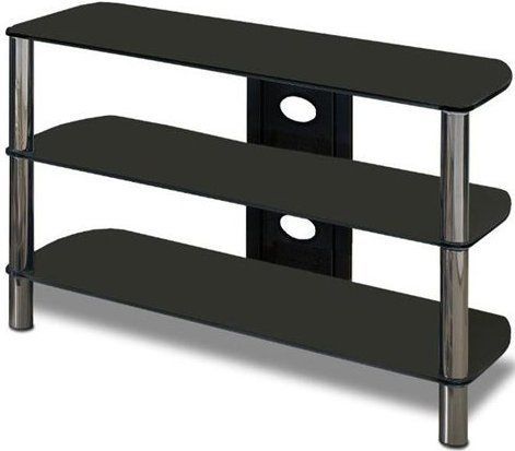 Best And Newest Tv Stands With Cable Management Intended For Techcraft Bel501B Sorrento Series 50" Wide Tv Stand, Black (View 6 of 15)