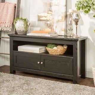 Black Entertainment Centers – Overstock Shopping – The Inside Fashionable Rustic Corner 50&quot; Solid Wood Tv Stands Gray (View 10 of 15)