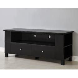 Black Wood 60 Inch Tv Stand Intended For Favorite Dark Wood Tv Stands (Photo 13 of 15)