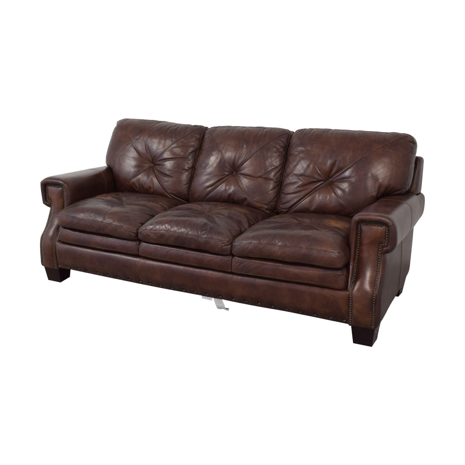 Bobs Furniture Leather Sofa : Trailblazer Gray Leather Throughout Trailblazer Gray Leather Power Reclining Sofas (View 5 of 15)