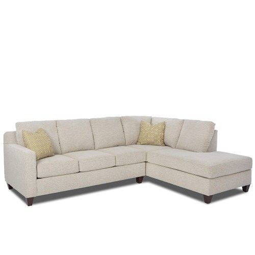 Bosco Contemporary 2 Piece Sectional With Right Arm Facing Throughout 2pc Burland Contemporary Chaise Sectional Sofas (Photo 3 of 15)