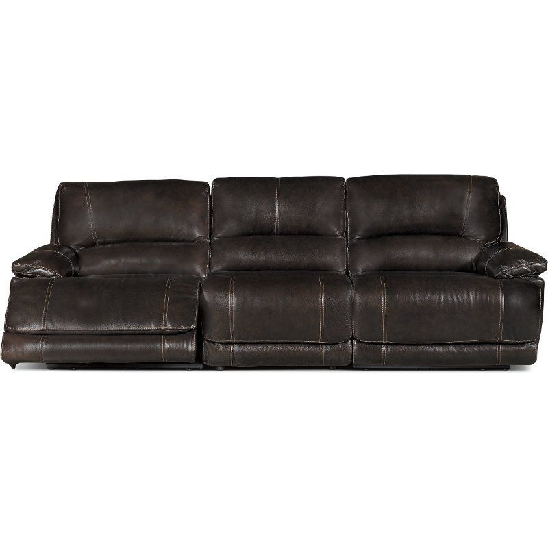 Brown 3 Piece Manual Triple Reclining Sofa – Brant Intended For Charleston Triple Power Reclining Sofas (View 14 of 15)
