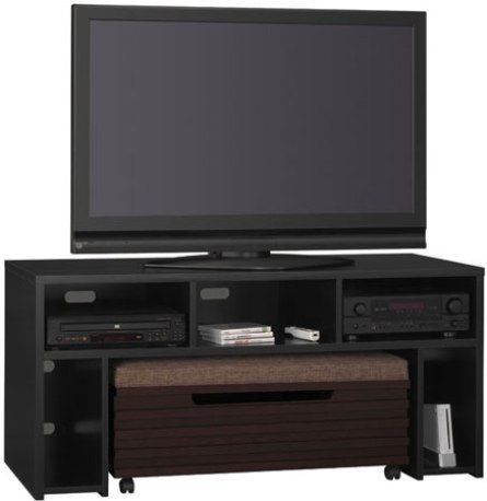 Bush Vs80650 03 Roam 58" Tv Stand W/ Storage Bench In Within Well Known Upright Tv Stands (View 6 of 15)