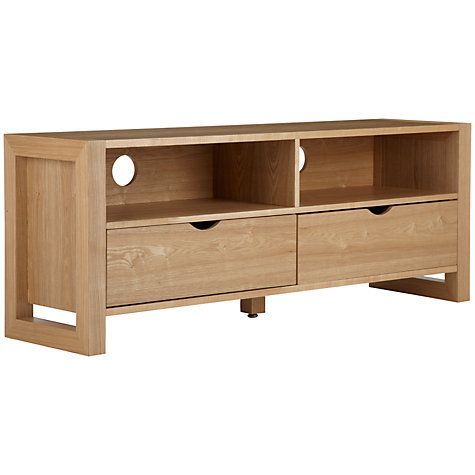 Buy John Lewis Logan 2 Drawer Media Unit For Tvs Up To 51 Intended For 2017 Logan Tv Stands (Photo 5 of 15)