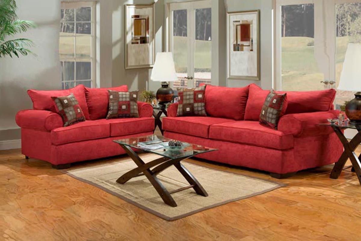 Buy Red Fabric Sofa Set In Lagos Nigeria Inside Red Sofas (View 14 of 15)