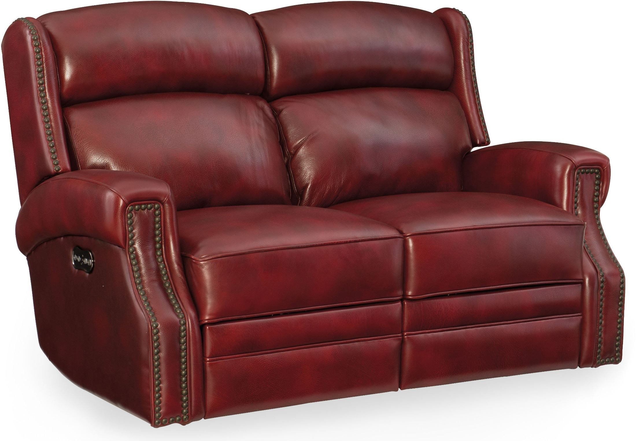 Carlisle Red Leather Power Reclining Loveseat With Power Regarding Nolan Leather Power Reclining Sofas (View 1 of 15)