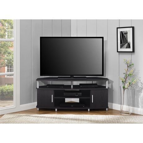 Carson Corner Tv Stand For Tvs Up To 50", Black/cherry With Regard To Popular Ameriwood Home Carson Tv Stands With Multiple Finishes (View 4 of 15)